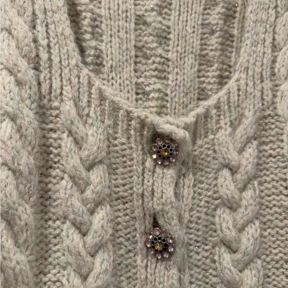 Cozy Cream Cable Knit Sweater by Zara - Picture 2 of 4